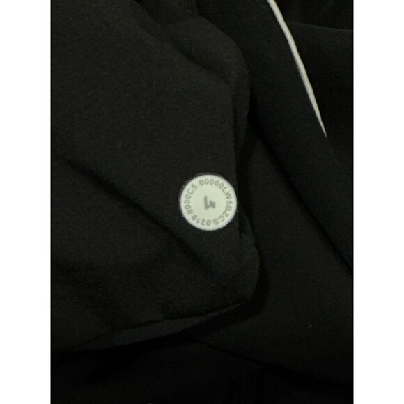 Lululemon Size 4 Athletica Womens the Right track silk feel pants black White - Picture 8 of 11